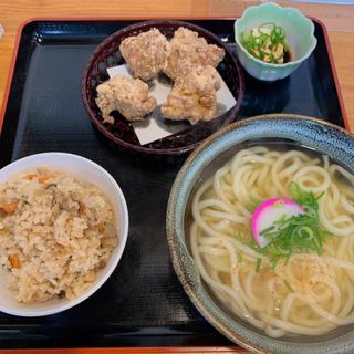 唐揚げ定食B(大助うどん 花瀬店)