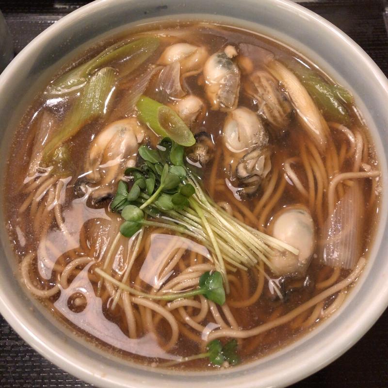 牡蠣そば(味奈登庵 みなとみらい店)