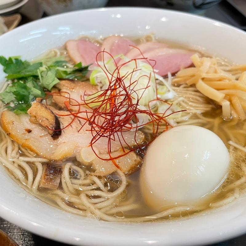 鴨出汁白＋特製＋サービス大盛り(麺屋　葵)