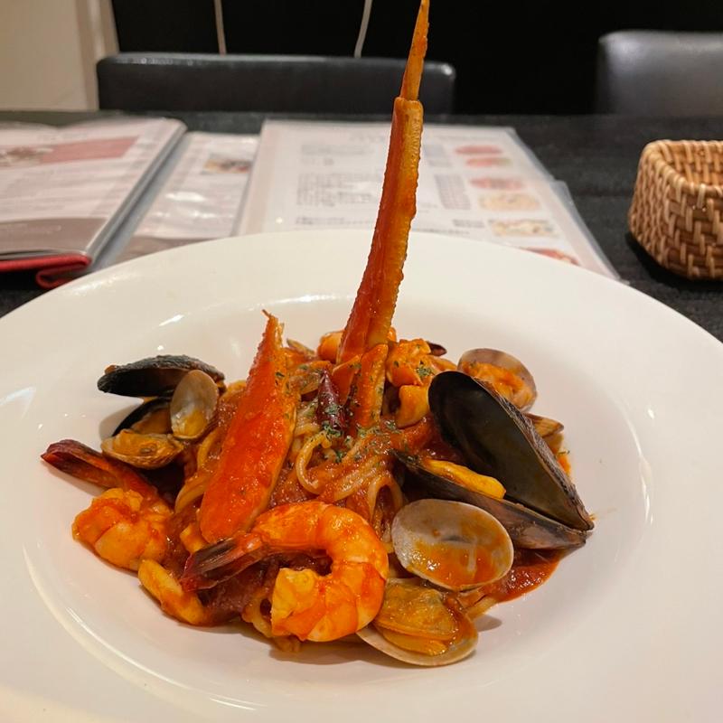 ペスカトーレ魚介のトマトソース(ベルワラ)