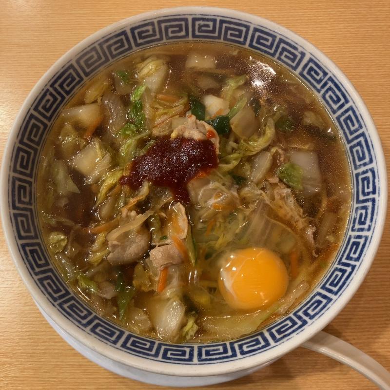 生卵タンメン(タンメンと餃子KIBARU 四条新町店)