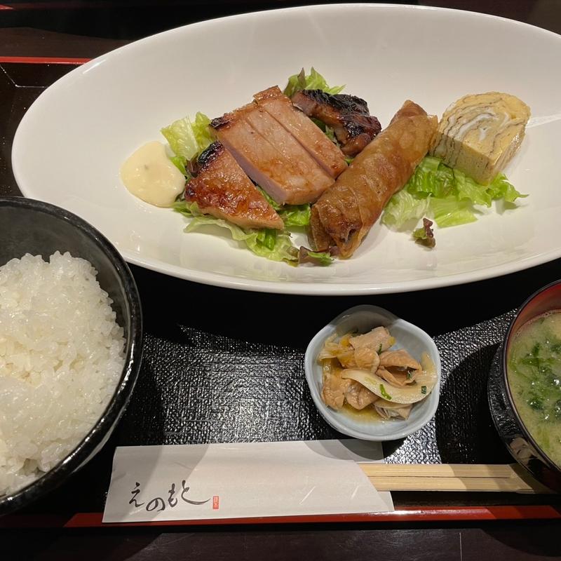 豚味噌焼き定食(えのもと)