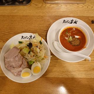 激辛味噌魚介五目つけ麺(博多辛味噌タンメン 笑盛(えもー))