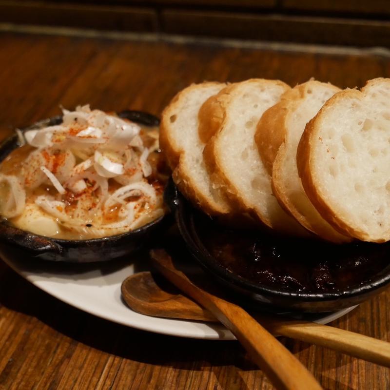 アベック(塩モツとスジカレー)(じじばば第三酒場)