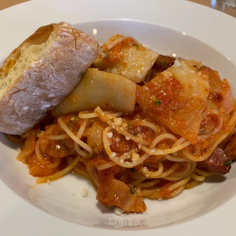 パスタランチカブとベーコンのトマトパスタ(ノーチェ)