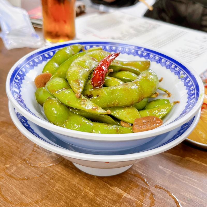 枝豆のペペロンチーノ(大衆食堂スタンドそのだ五反田店)