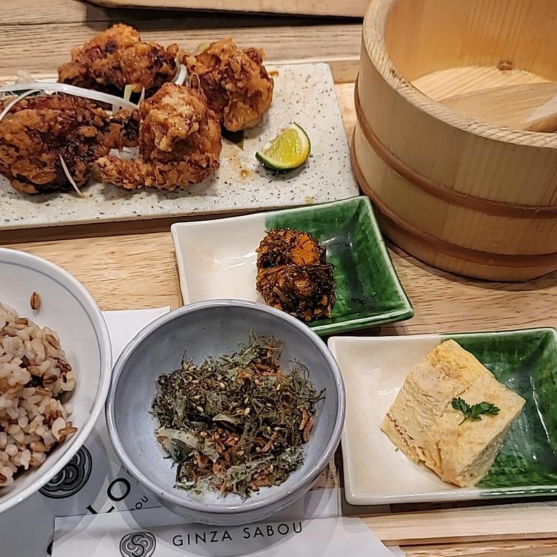 GINZA SABOUの定食（信玄鶏唐揚げ）(サロン ギンザ サボウ （SALON GINZA SABOU）)