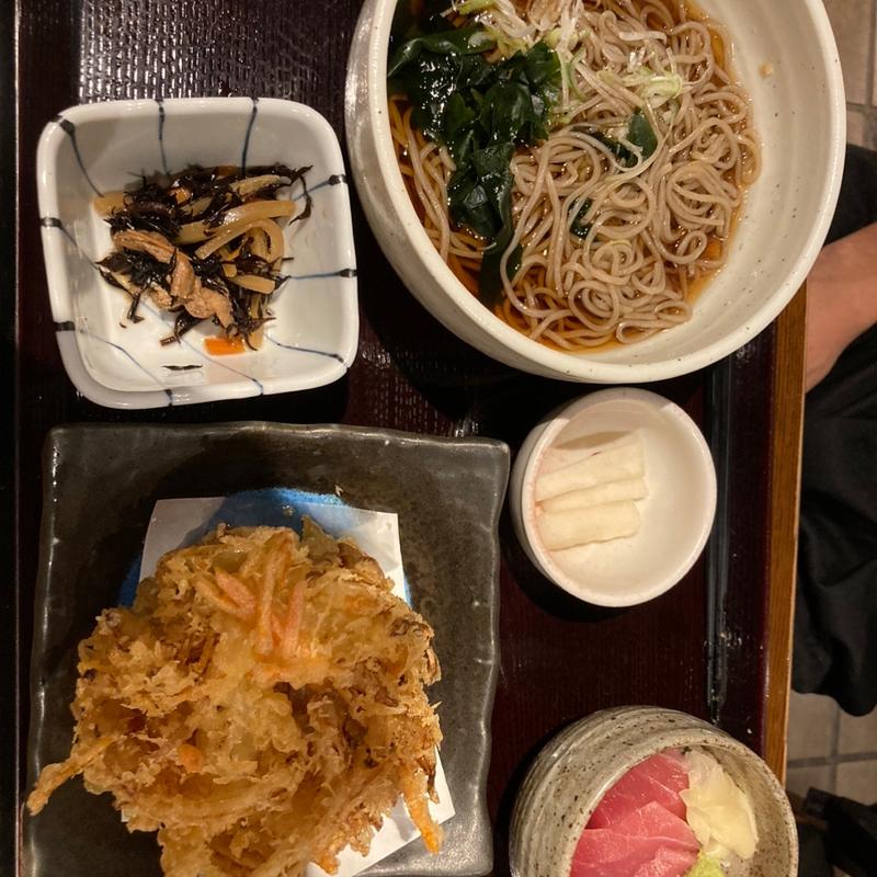 そば定食(河岸 番外地 市ヶ谷店 )