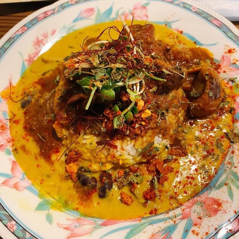 ネパール式ガラムゴート飯(ニューヤスダヤ)