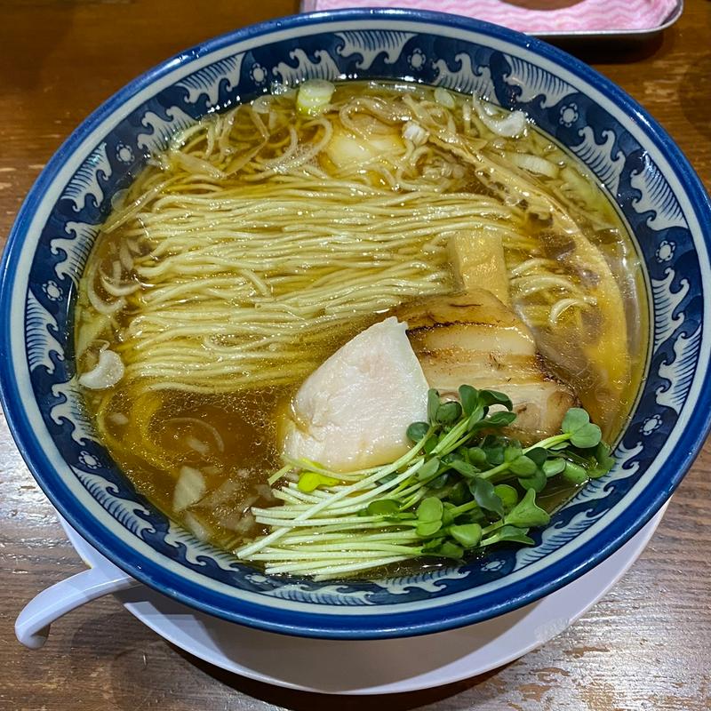 朝ラーメン　醤油（煮干し）(中華そば つけ麺 百日紅 新宿店)