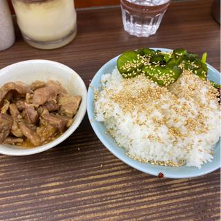 朝の無料肉と白飯(武蔵家 川口店 )