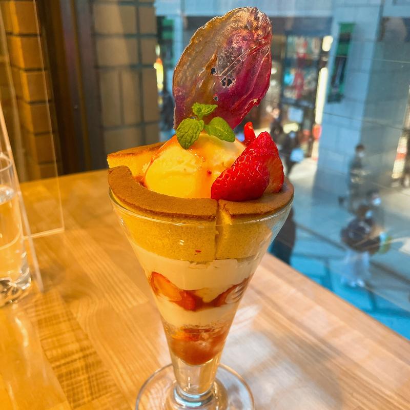 カステラパフェ(カステラ銀装 心斎橋)