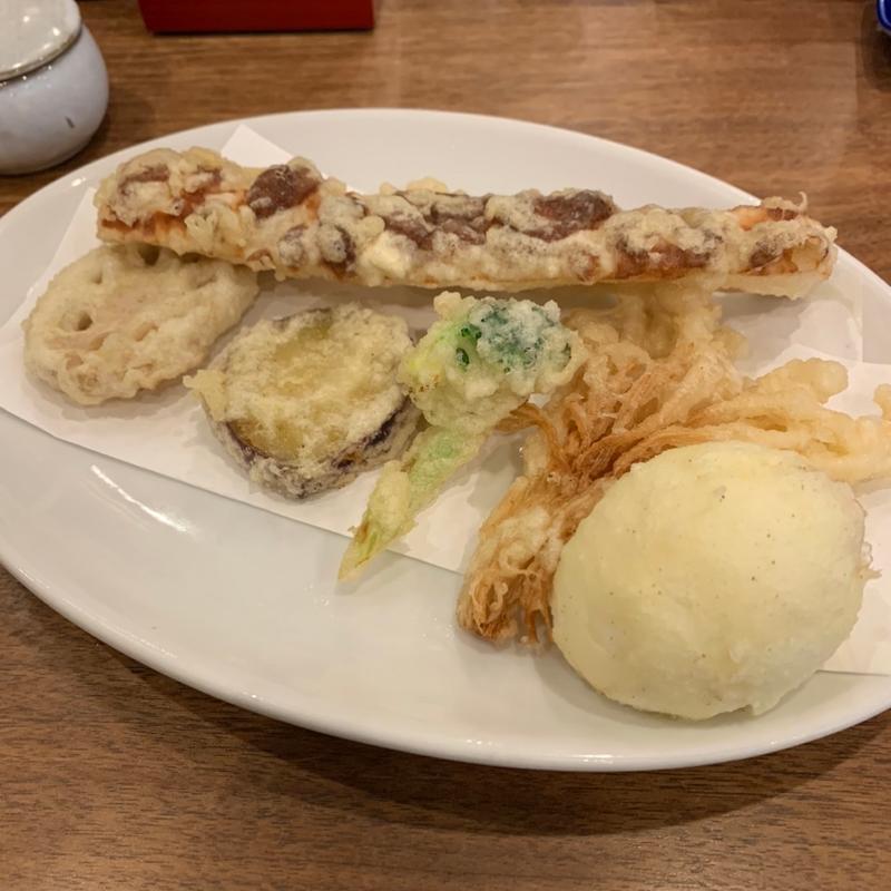 竹玉野菜天(活麺富蔵 （いけめんとみくら）)