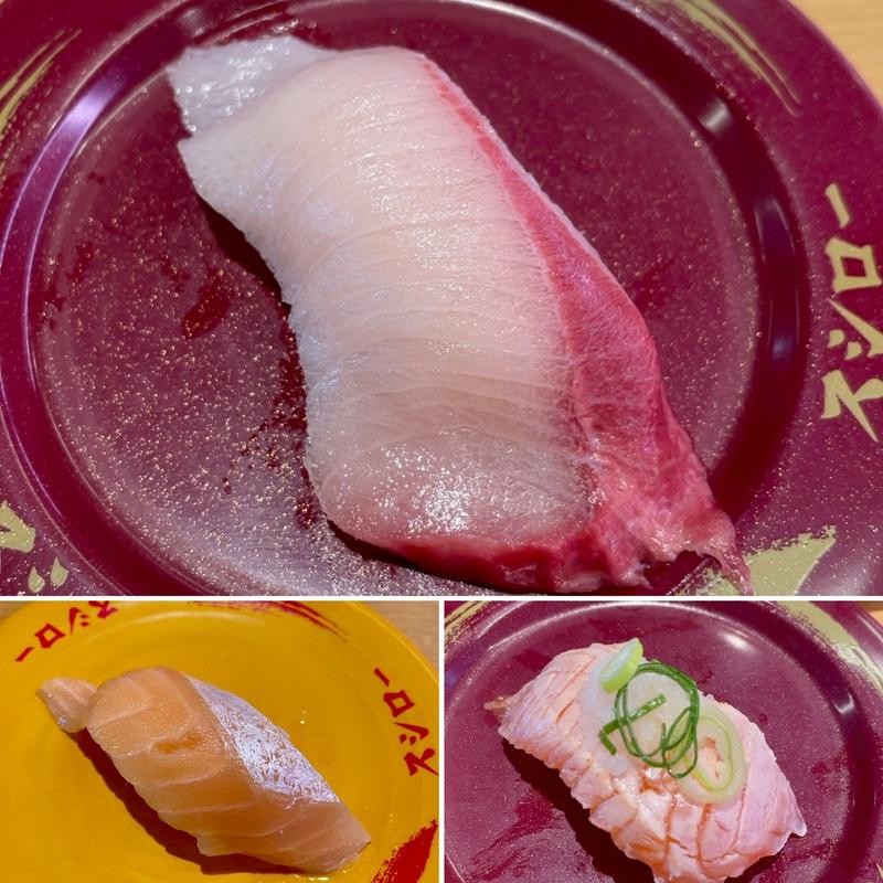 ぶりとろ、とろサーモン(スシロー 八千代高津店)