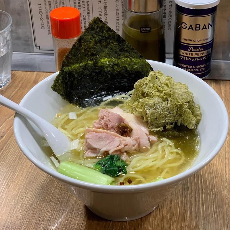 昆布の塩らー麺(昆布の塩らー麺専門店 MANNISH 蔵前店)