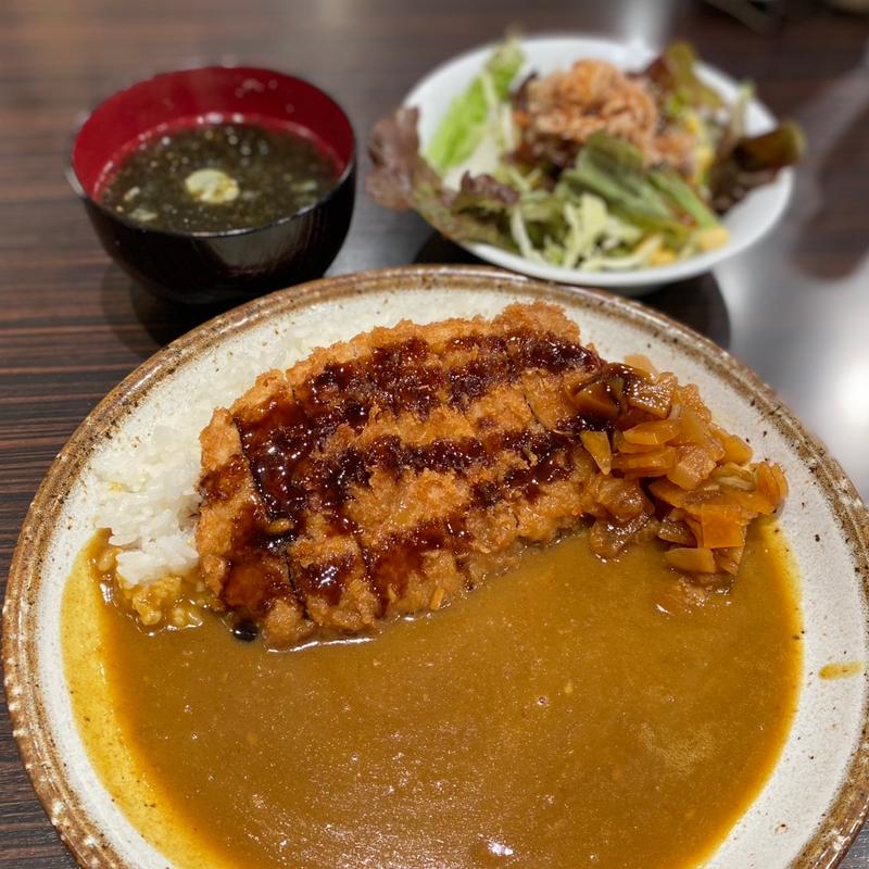 手仕込みとんかつカレー+仙台味噌あおさ味噌汁(CoCo壱番屋 青葉区錦町店 （ココイチバンヤ）)