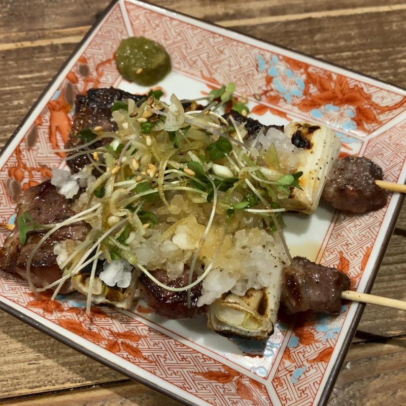 鴨ねぎま串(藁ト炭バルタン 広島駅店)