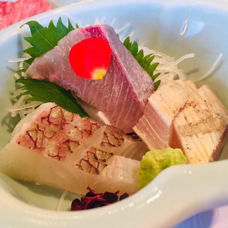 お造り(夕景の宿 海のゆりかご 萩小町)