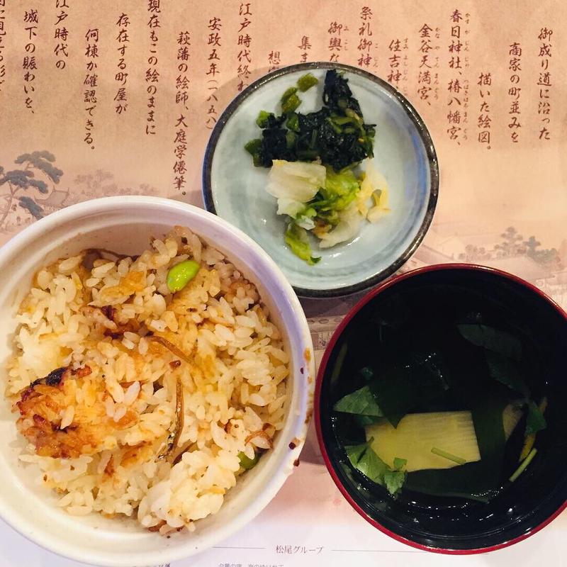 ちりめん釜飯(夕景の宿 海のゆりかご 萩小町)