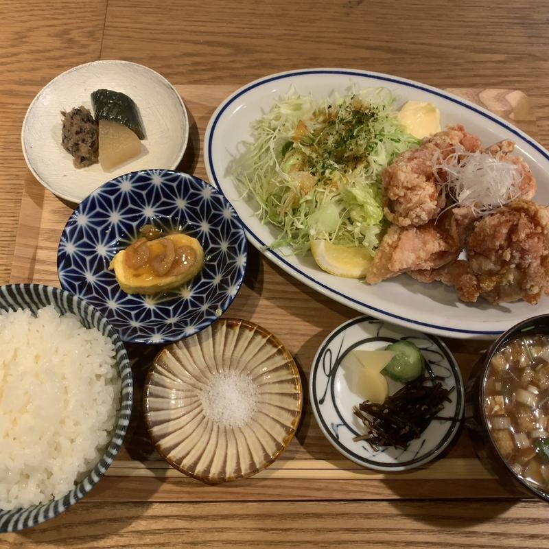 さつま地鶏からあげ定食(赤羽中央食堂)