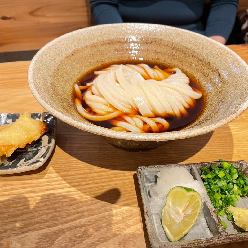 おろしぶっかけ　＋　とり天1ヶ(扇町うどん屋あすろう)