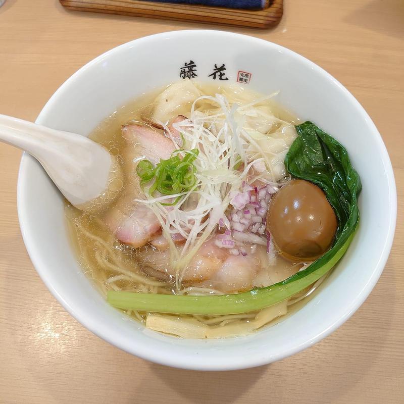 塩チャーシューワンタン麺(支那蕎麦屋 藤花)