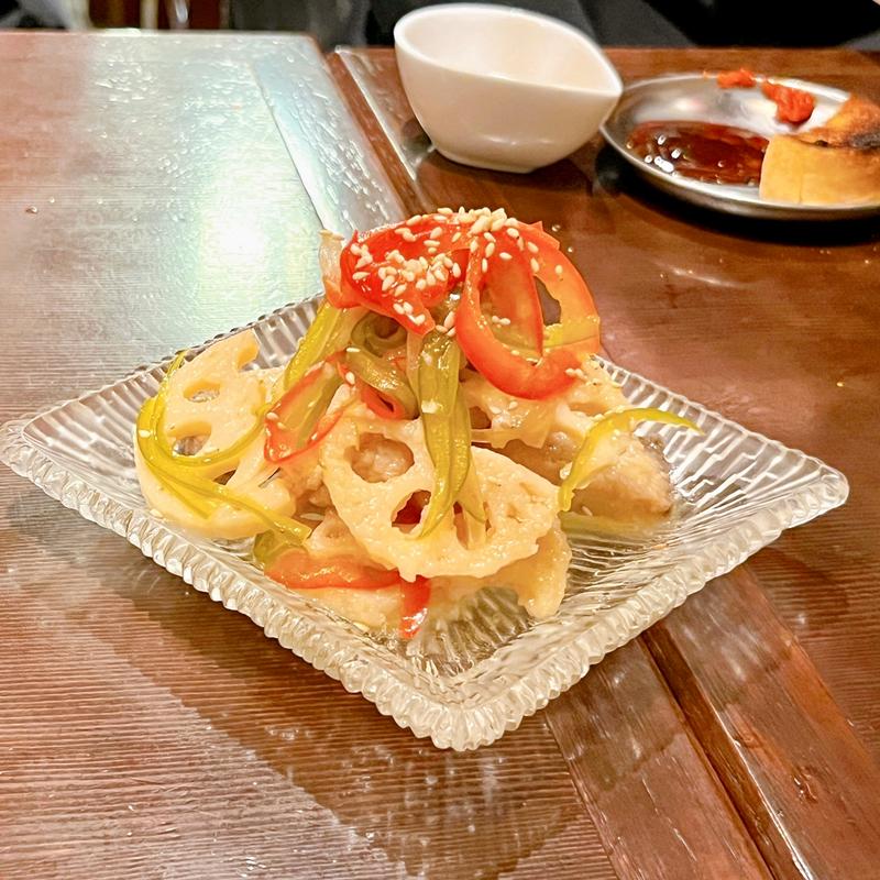 蓮根と白身魚の南蛮漬け(大衆酒場 チャン栓チャン)