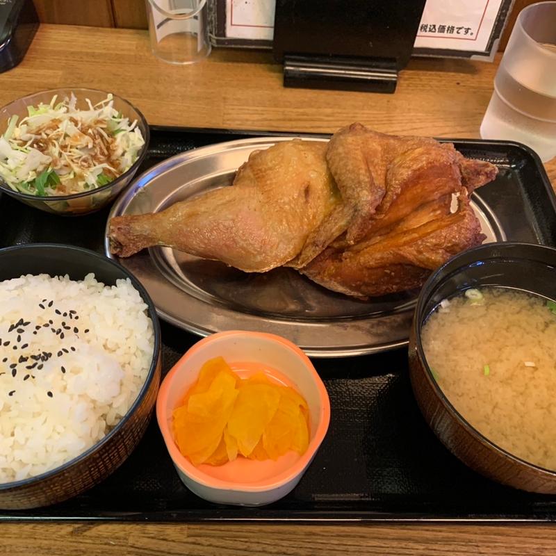 若鶏定食(なると屋朝里本店)