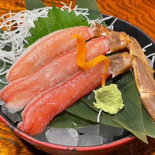 カニ刺(地魚料理 まるさん屋)