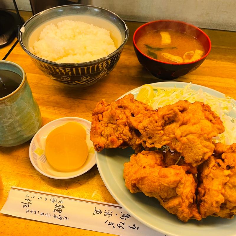 唐揚げ定食(鯉作)