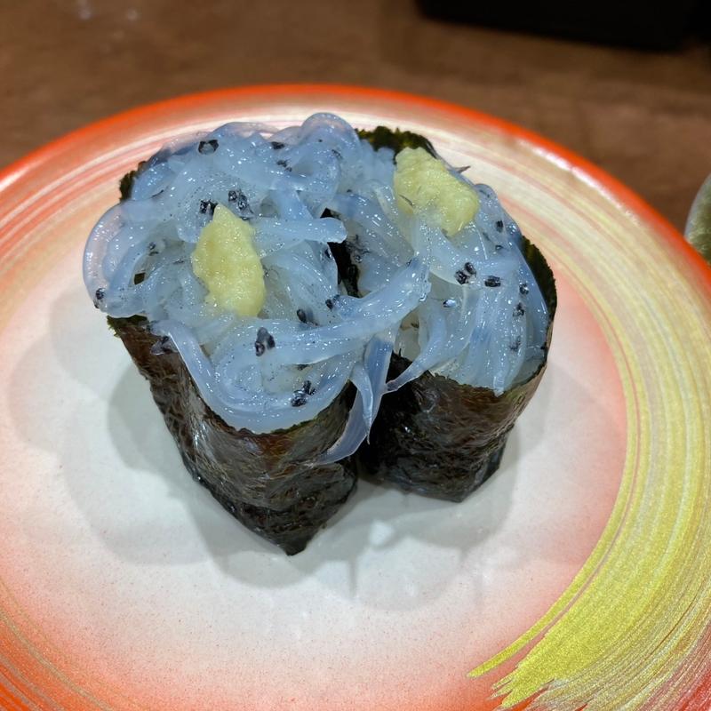 生シラス軍艦(回転寿司 えりも岬 菊水元町店)