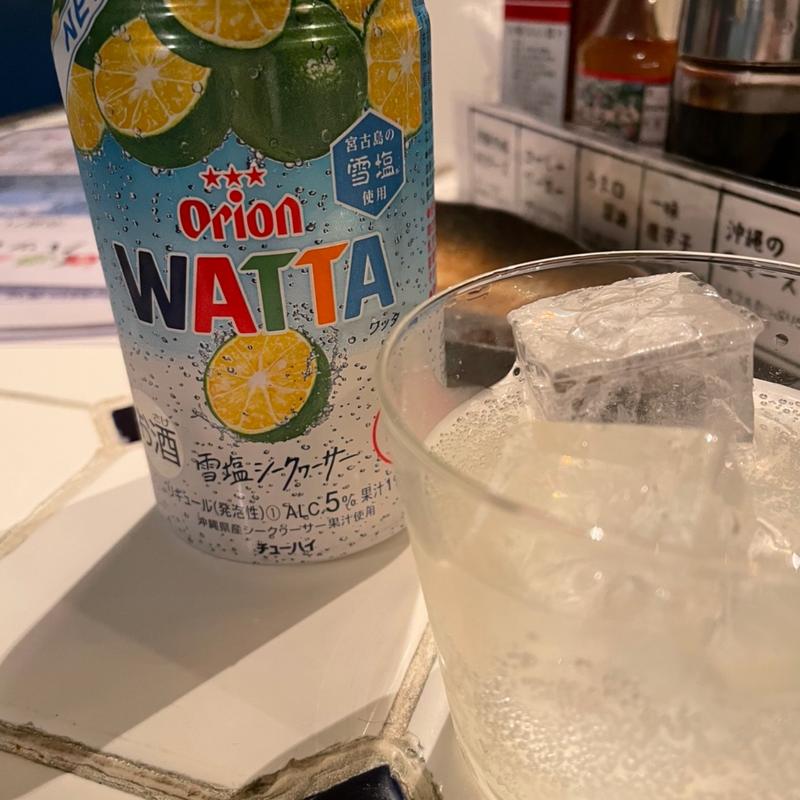 沖縄の缶チューハイ(おきなわステーキ酒場さぎり)