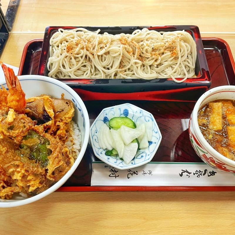 半天丼と志のだそば(花村)