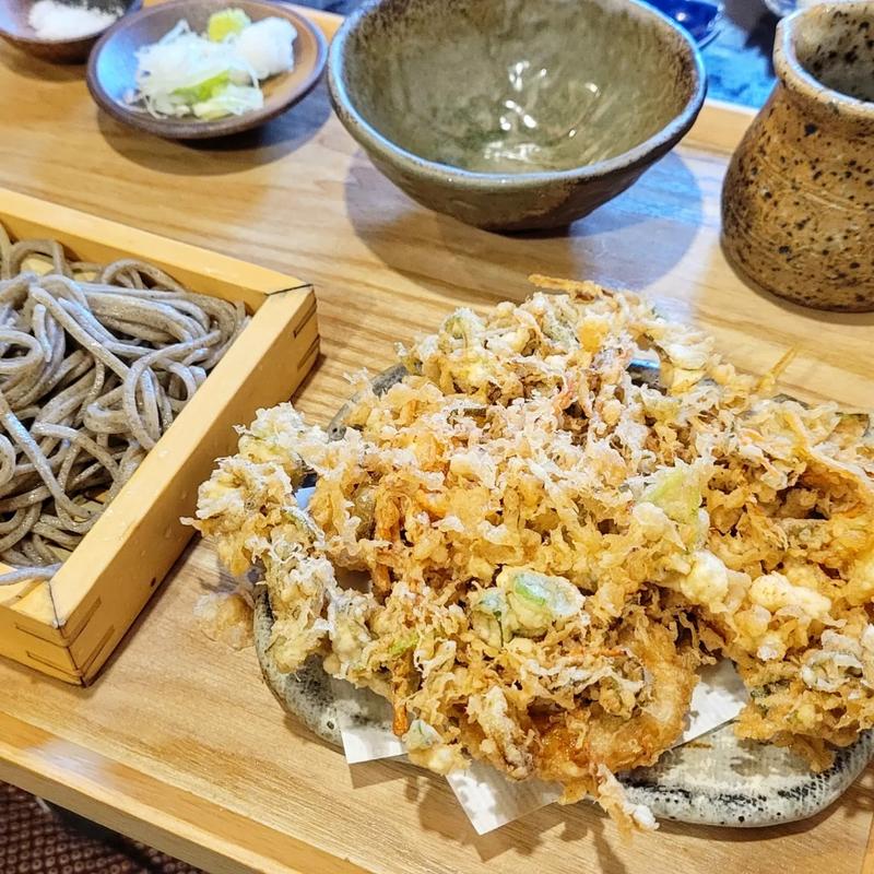 かき揚げせいろ(手打そば さか間)