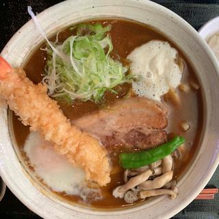 1日20食限定 極厚角煮えび天温玉入り カレーうどん(鬼はそと福はうち （おにはそとふくはうち ）)