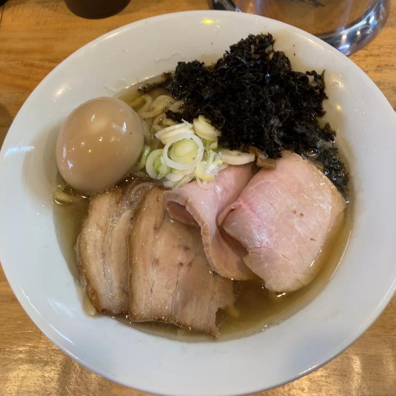 太麺の贅沢煮干し(中華蕎麦 會)