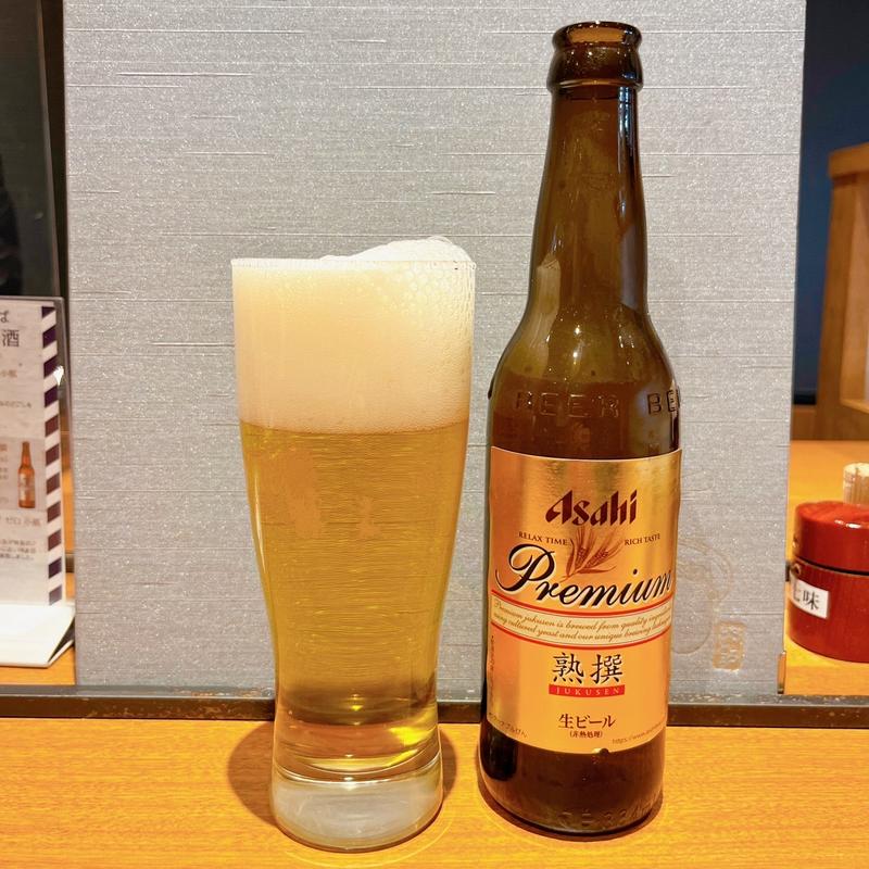 アサヒプレミアム熟撰(東京とろろそば五反田店)