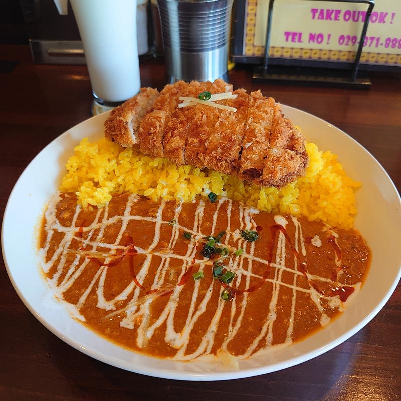 とんかつカレーライス(インドカレー プリンス 荒川沖店)
