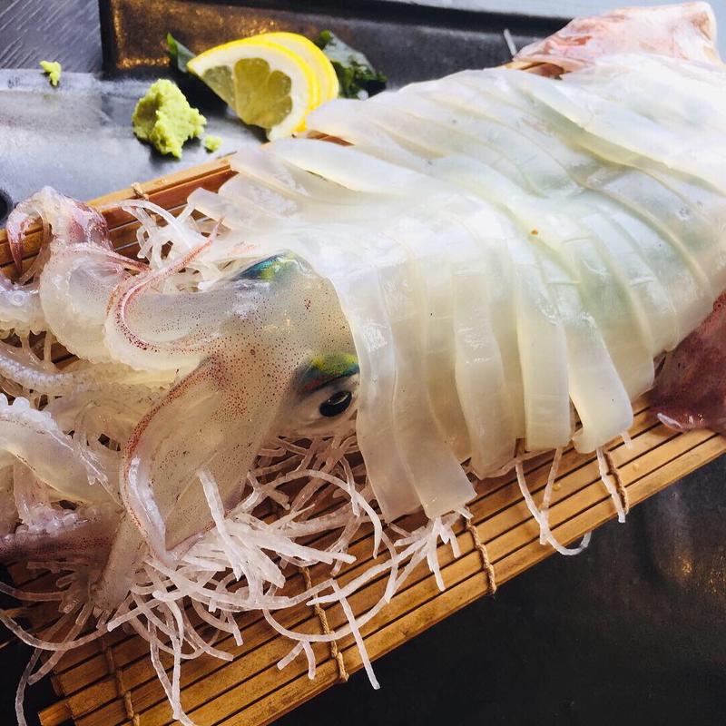 烏賊の活き造り(仙崎本丸)