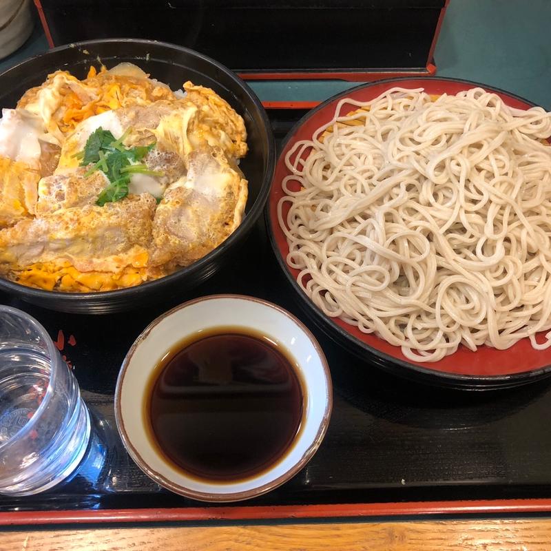ロースカツ丼　満腹セット(小諸そば 蔵前橋通り店)