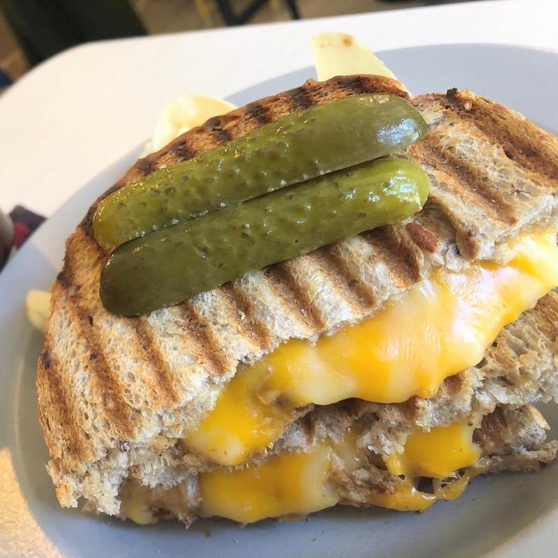 プルドポークのホットサンド(City Coffee Setagaya)