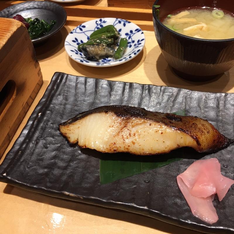 銀だらの粕漬け焼き定食(五穀 八尾店)