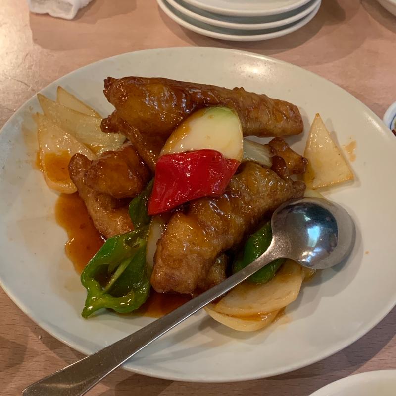 白身魚の甘酢炒め(福満楼)