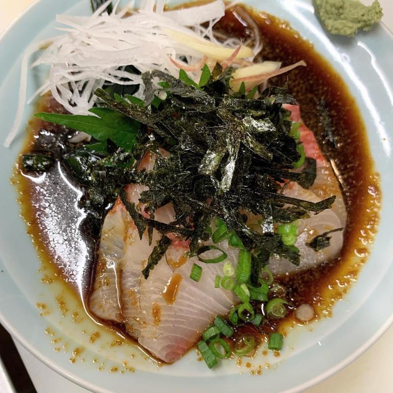 漬けゴマカンパチ刺し(季節料理 加乃)