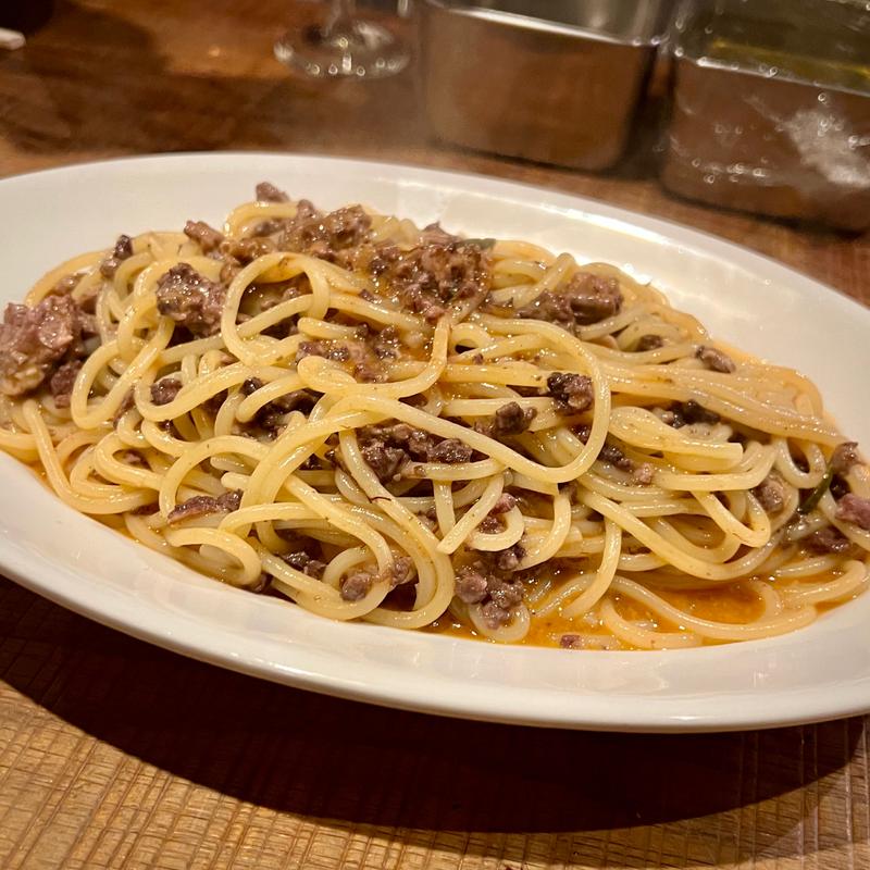 ジビエ肉のラグーパスタ(Bricca イタリアン 三軒茶屋)