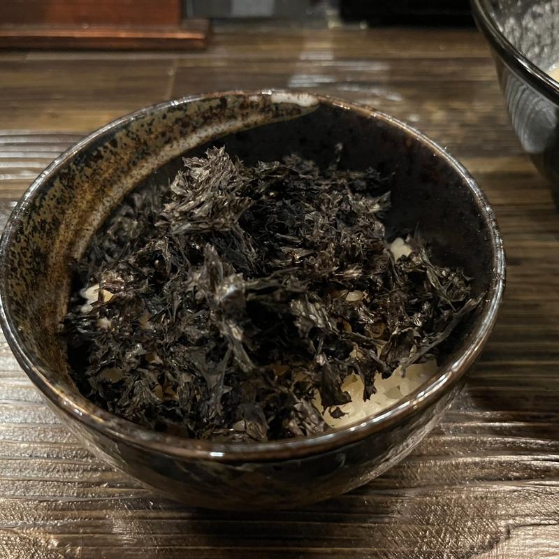 バラ海苔ご飯(魚々麺 園)