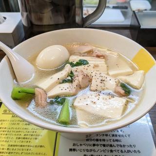 豆腐らー麺(塩生姜らー麺専門店MANNISH 神田西口店)