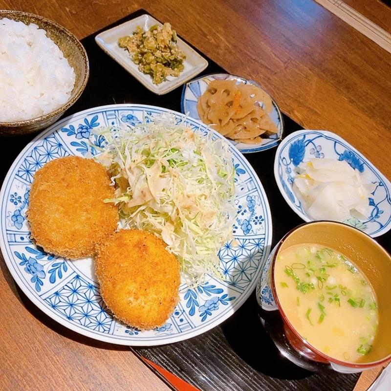 ごはん&おまかせコロッケ2個ランチ(ミユキ茶房)