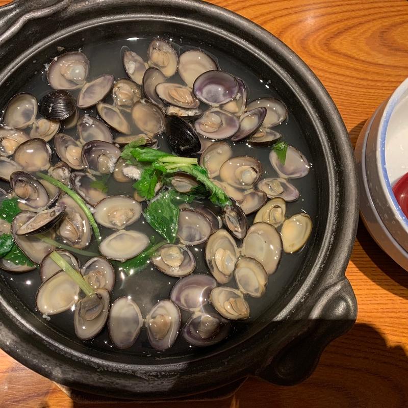 しじみの酒蒸し(三代目網元 魚鮮水産 出雲市駅南口店)