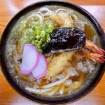 天ぷらうどん+肉追加(大阪うどん いなの路)